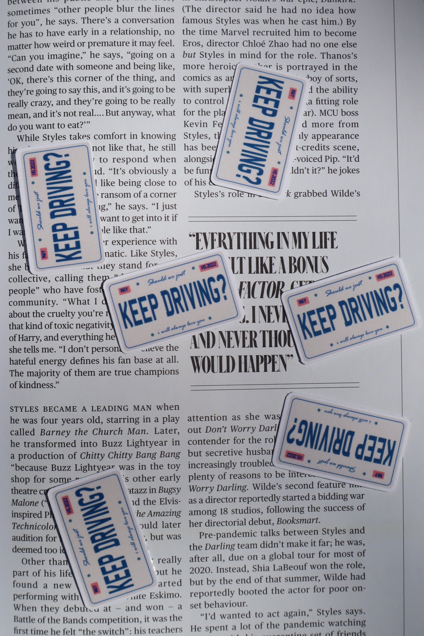 Keep Driving Sticker